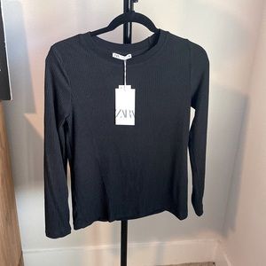 Zara basic black long sleeve